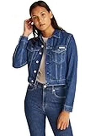 Calvin Klein Cazadora vaquera Mujer Cropped 90