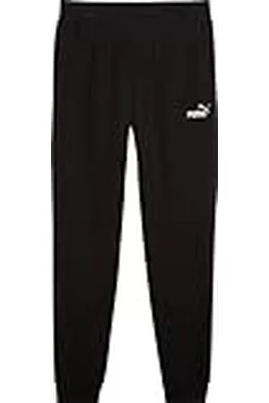 PUMA ESS 2 Color No. 1 Logo Sweatpants TR cl, Pantalones de Punto Hombre, Black-Spring Fern