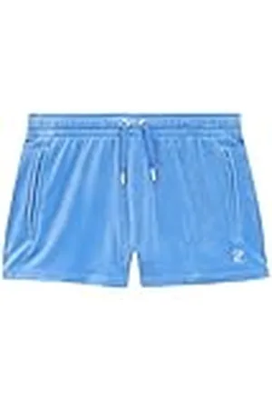Juicy Couture Tamia Track Shorts-Damenshorts Sommershorts aus Velour mit Appliaktionen in Versch. Farben Pantalones Cortos Informales, , S para Mujer