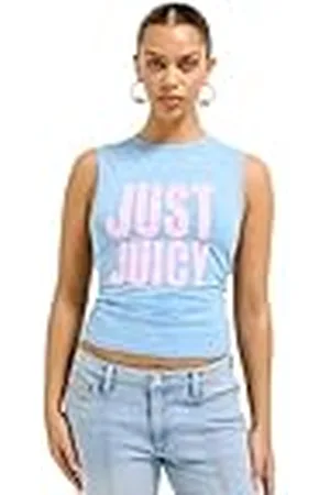 Juicy Couture Just Juicy Tank Figubetontes Print T Shirt Top Oberteil Versch. Farben Camisa Cami, , XS Mujeres