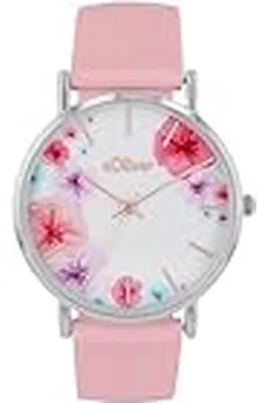 QS by s.Oliver Reloj de Pulsera de Las señoras de Cuarzo analógico, con Correa de Silicona, , 3 Bar Resistente al Agua, Viene en Caja de Regalo, 2038370