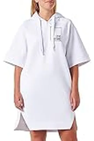 Moschino Corte Holgado Vestido, Blanco óptico, S para Mujer