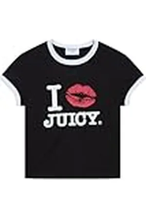 Juicy Couture I Kiss Figubetontes T Shirt Top Oberteil mit Applikationen Versch. Farben Camiseta, , XS Mujeres