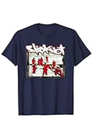Slipknot Monos Rojos Logo de la Banda Música Volver Camiseta