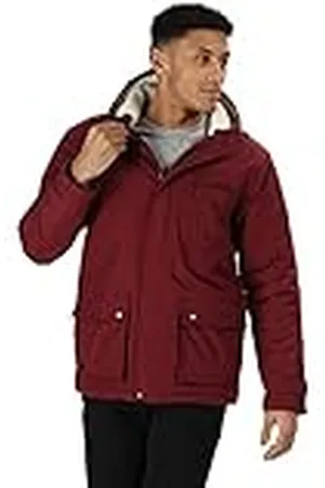 Regatta Sterlings - Chaqueta impermeable con capucha y forro polar Sherpa para hombre