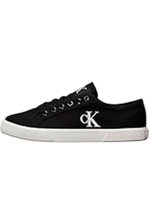 Calvin Klein Sneaker con suela vulcanizada Mujer Essential Low Top, Negro (Black/Bright White), 39