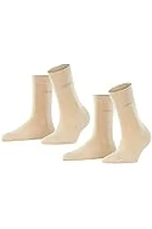 ESPRIT Uni Multipack W So algodón lisos 2 pares, Calcetines Mujer, , 35-38