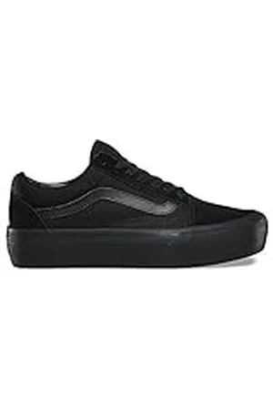 Vans Old Skool Platform, Zapatillas Mujer, Negro (Black), 42 EU Ancho