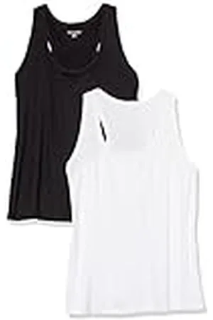 Amazon Top Deportivo Elástico de Secado Rápido y Tirantes (Hay Tallas Grandes) Mujer, Pack de 2, , 4XL Grande