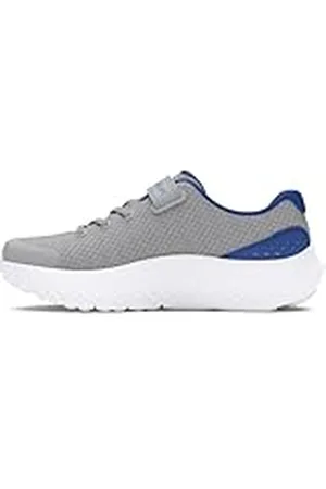 Under Armour UA BPS Surge 4 AC, Zapatillas para Correr Niños, Mod Gray/Tech Blue/Horizon Blue, 33.5 EU