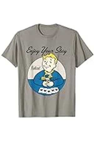 Fallout Video Game Vault Boy Póker Disfrute de su Estancia Camiseta