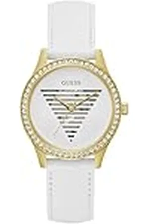 Guess Reloj Analógico para Mujeres de Cuarzo con Correa en Cuero GW0596L1