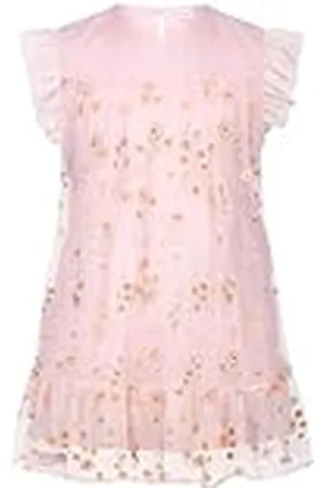 Salt & Pepper BY KIDS PARK Girls Summer Dress Flower Mesh Atuendo de Jugador, , 134 para Niñas