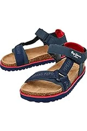 Pepe Jeans Berlin Monday B, Sandalias, Azul (Marino), 32 EU