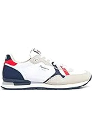 Pepe Jeans Brit Road M, Zapatillas para Hombre, (White), 6