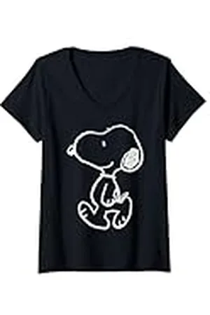 Peanuts Mujer - Snoopy Voy a ti Camiseta Cuello V