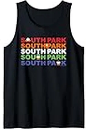 South Park Cartman Kenny Kyle & Stan Texto en color Camiseta sin Mangas
