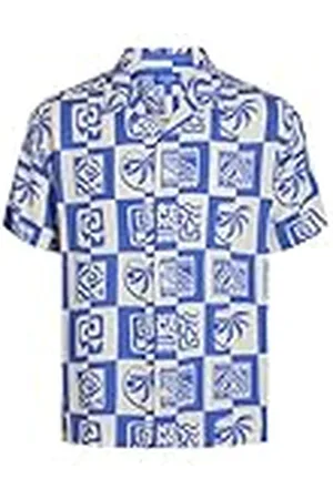 JACK & JONES Camiseta Jorluke Ocean Resort SS Camisa de Manga Corta, , L para Hombre