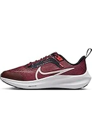 Nike Air Zoom Pegasus 40 (GS), Bajo, Phantom/Dark Obsidian-Bright Crimson, 35 EU