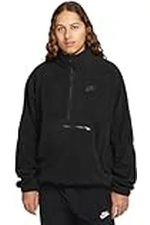 Nike DX0525-010 M NK CLUB+ PLR LS HZ TOP Jacket Hombre BLACK/BLACK Tamaño XL