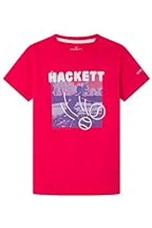 Hackett Hackett Tennis Tee Camiseta para niño, rosa (fucsia), 11 años