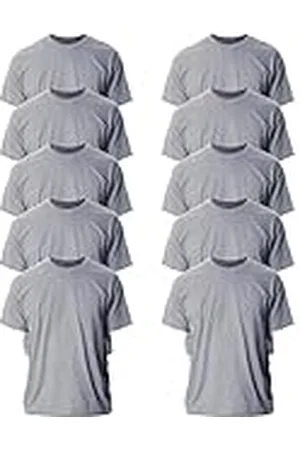 Gildan Camiseta de Ultra Cotton, Estilo G2000, T-shirt para Hombre, , L (Paquete de 10)