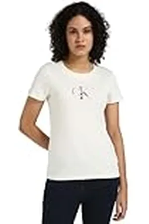 Calvin Klein Jeans Gradient CK Slim tee Camiseta, , L para Mujer