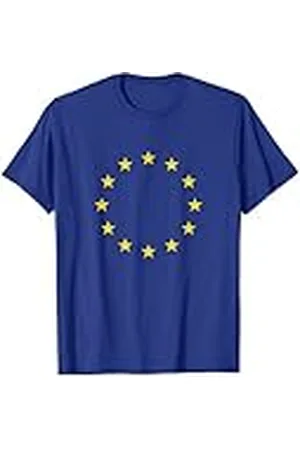 Europe Europa Bandera a Estrellas Amarillas os Camiseta