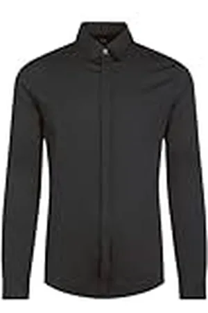 Armani Exchange Smart Stretch Satin Camisa, , 42 (Talla del Fabricante: Medium) para Hombre