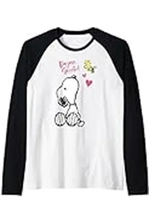 Peanuts Snoopy Woodstock Bonjour Sweetie Camiseta Manga Raglan