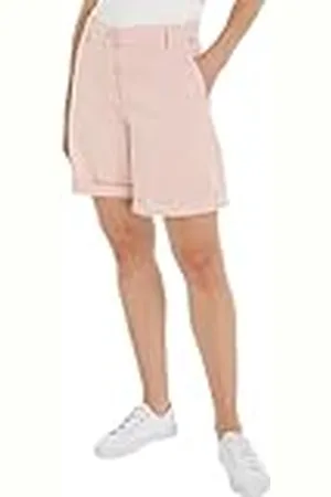 Tommy Hilfiger Pantalones cortos chinos Mujer Chino Short Mom fit, Rosa (Rosa), 46