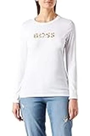 HUGO BOSS C_Elong Camiseta sin Mangas, Open White111, XS para Mujer