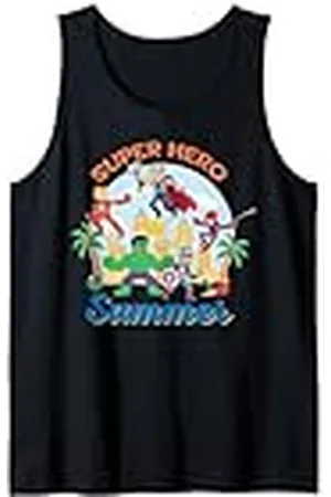 Marvel Super Hero Summer Avengers Spider-Man Beach Vacation Camiseta sin Mangas