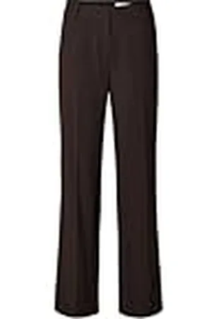 SELECTED Slfrita MW Wide Pant Mel Noos Pantalón, , 38 Mujeres