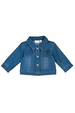 chicco Chaqueta Bebé Antiviento En Denim, Chaquetón con Capucha y Cómoda Apertura Frontal con Cremallera, Lavable en Lavadora, Ropa Bebé 0-24 Meses, Diseñado en Italia