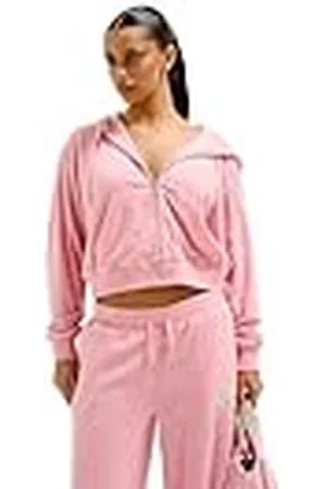 Juicy Couture Nala Twl Hoodie Kapuzensweatjacke, Terry Sweatjacke mit Kapuze und Reißverschluss in Verschiedenen Farben Sudadera con Capucha, , XS para Mujer