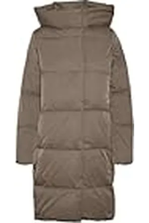 VERO MODA Vmstella Coat Noos Abrigo Acolchado, fósil, XL Mujeres