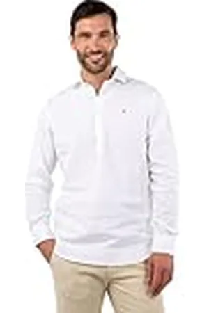 Williot Camisa Polera Lino Blanca para Hombre - (Blanca - S)