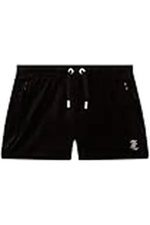 Juicy Couture Tamia Track Shorts-Damenshorts Sommershorts aus Velour mit Appliaktionen in Versch. Farben Pantalones Cortos Informales, , XS para Mujer