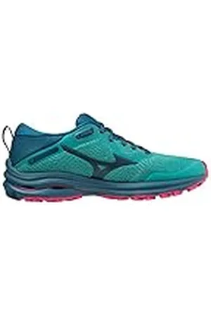 Mizuno Wave Rider TT (W), Zapatillas de Trail Running Mujer, Lagoon/Moroccan Blue/PPeacoc, 38.5 EU