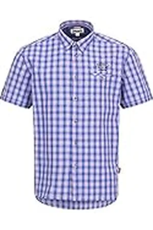 Lonsdale London Holmbusch Camisa, Azul Marino/Hielo, Small para Hombre