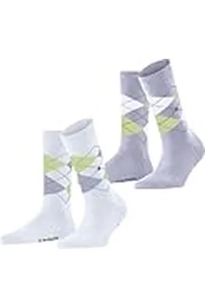 Burlington Everyday Argyle W So algodón estampados 2 pares, Calcetines Mujer, , 36-41
