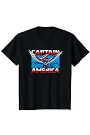 Marvel Niños Captain America Flying Camiseta