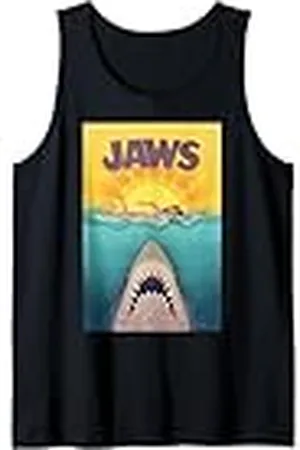 Jaws 50th Anniversary Poster Sunset Swim Front & Back Camiseta sin Mangas