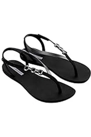 Ipanema Sandal Rio Fem, Sandalia Mujer, Negro/Plateado, 37 EU
