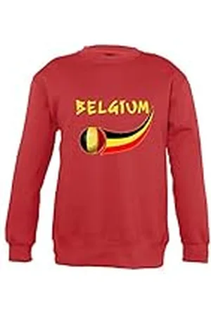 Supportershop – Sudadera Niños Fútbol Bélgica, Sweat Enfant Rouge Belgique, , 12 años