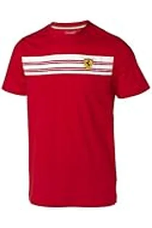 FERRARI Camiseta Scuderia Oficial Rayas Roja Talla S