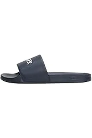 Tommy Hilfiger Hilfiger Print Tumble Pool Slide Fm0fm05505, Chanclas Hombre, Blue (Desert Sky), 48 EU
