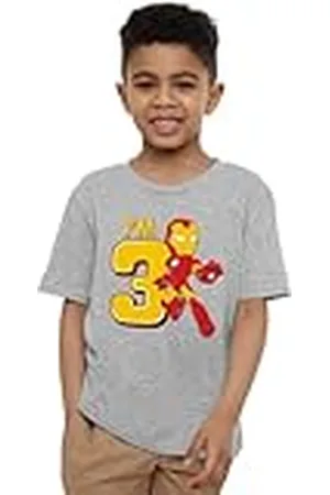 Iron Man Mandarin creative ltd Cute Birthday 3 Unisex Kids T Shirt Camiseta, , 3-4 años para Niños