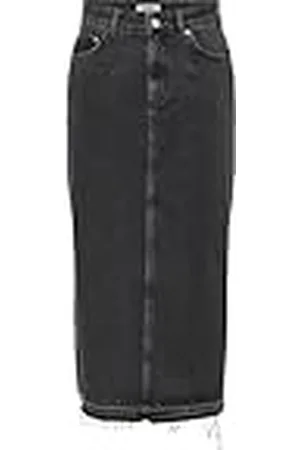 ONLY Onlnelia MW Maxi Dnm Skirt Dot Mono, , XS para Mujer